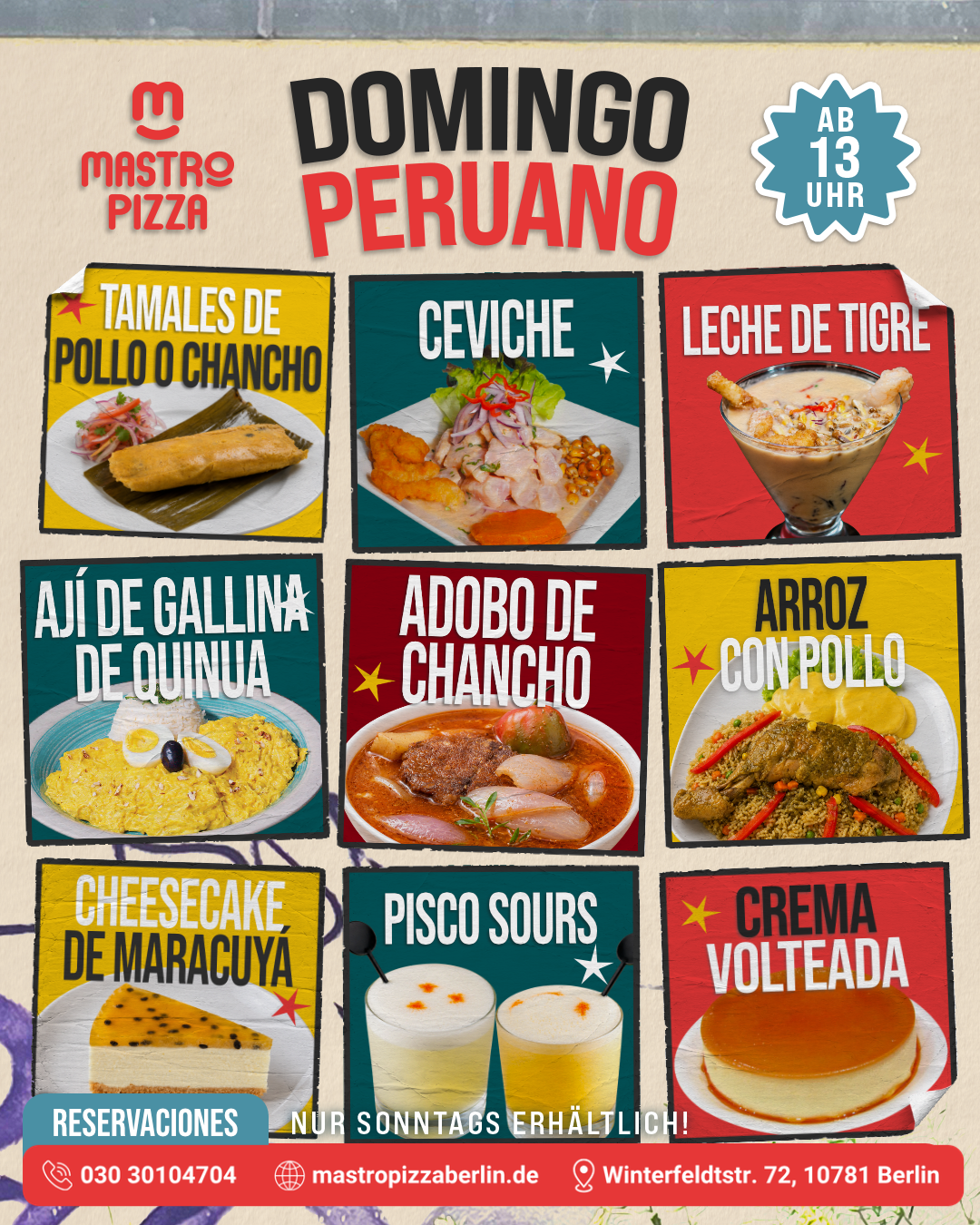 Domingo Peruano — Menü vom 27.09.2026