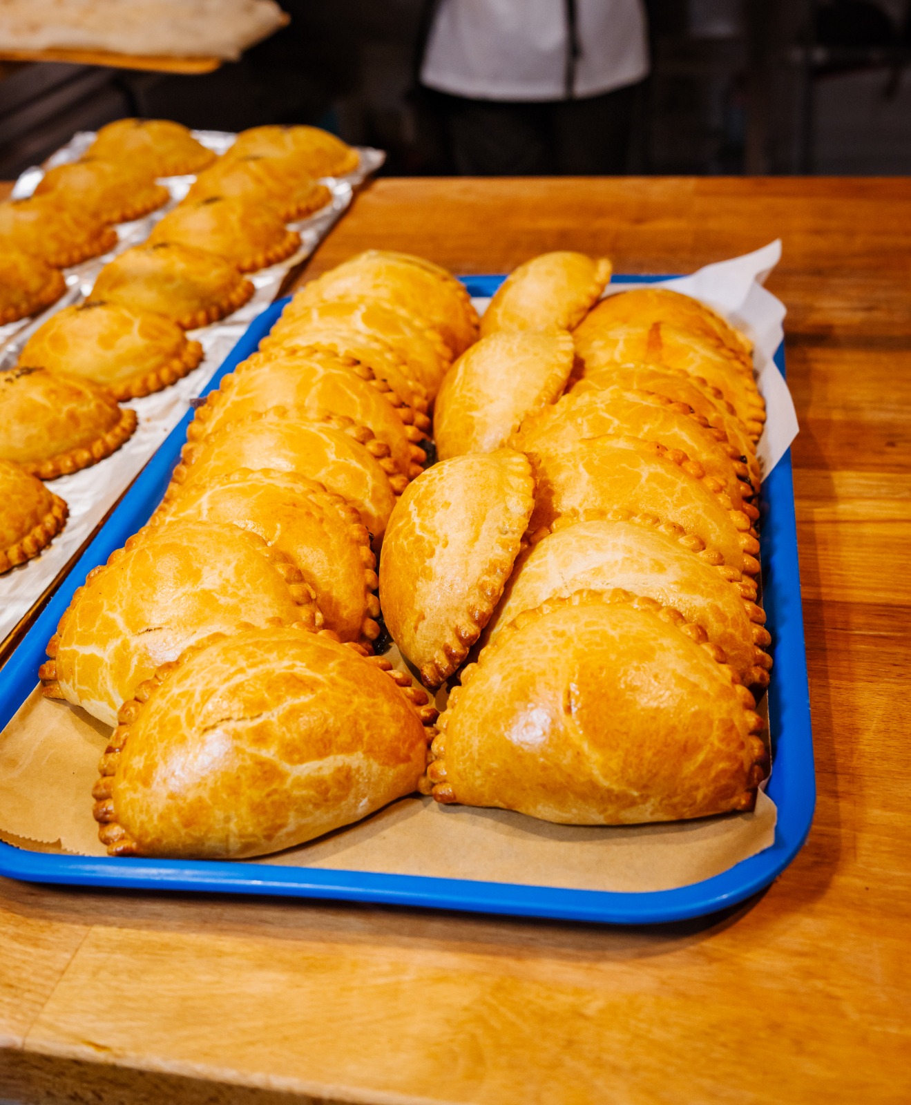 Frisch gebackene Empanadas von Mastro