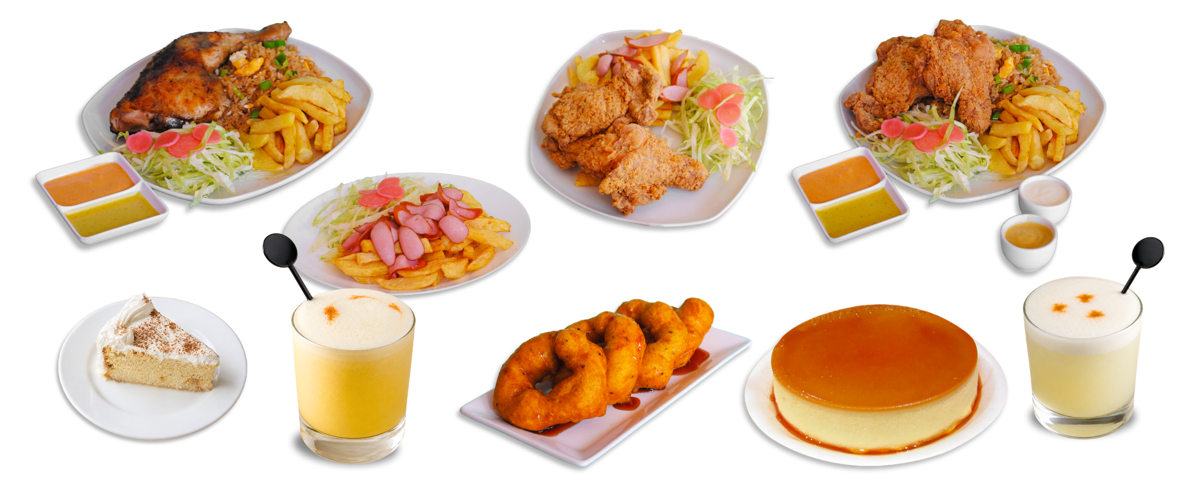 Mostrito, Pollo Broaster, Salchipapa und peruanische Desserts bei Mastro Pizza